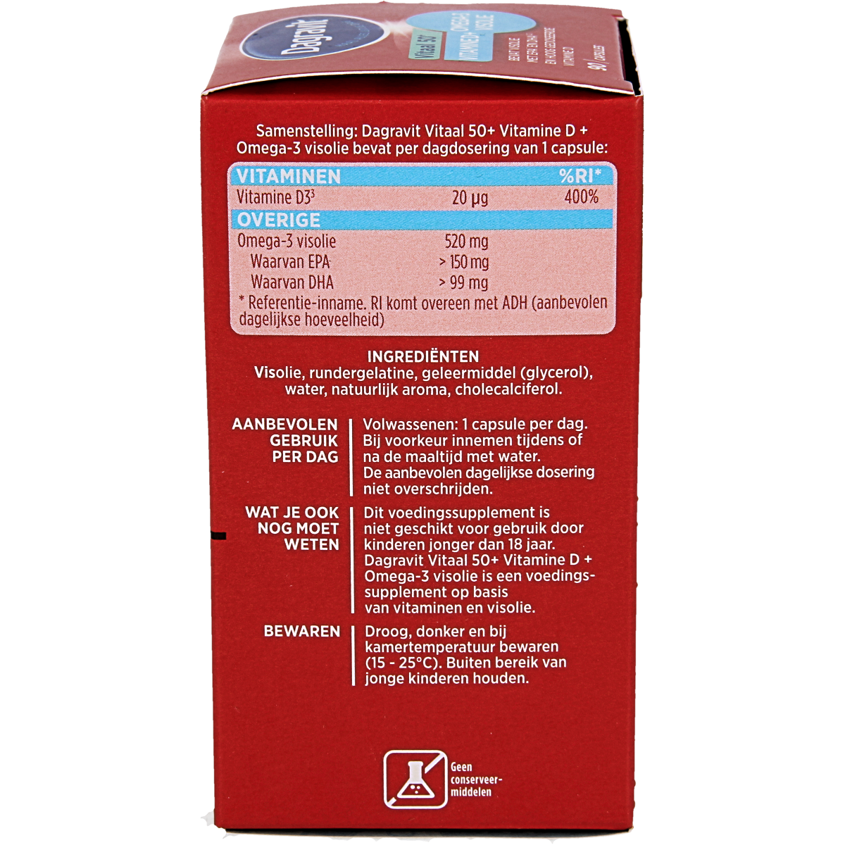 Dagravit Vitaal 50+ omega/vitamine D 90.00 Capsules