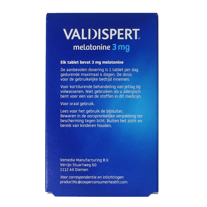 Valdispert Melatonine 3 mg 30 Tabletten