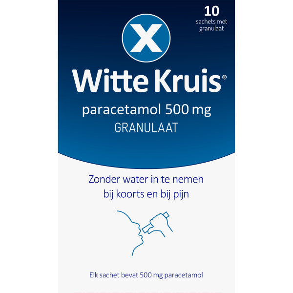 Witte Kruis Paracetamol 500mg granulaat 10.00 Sachets
