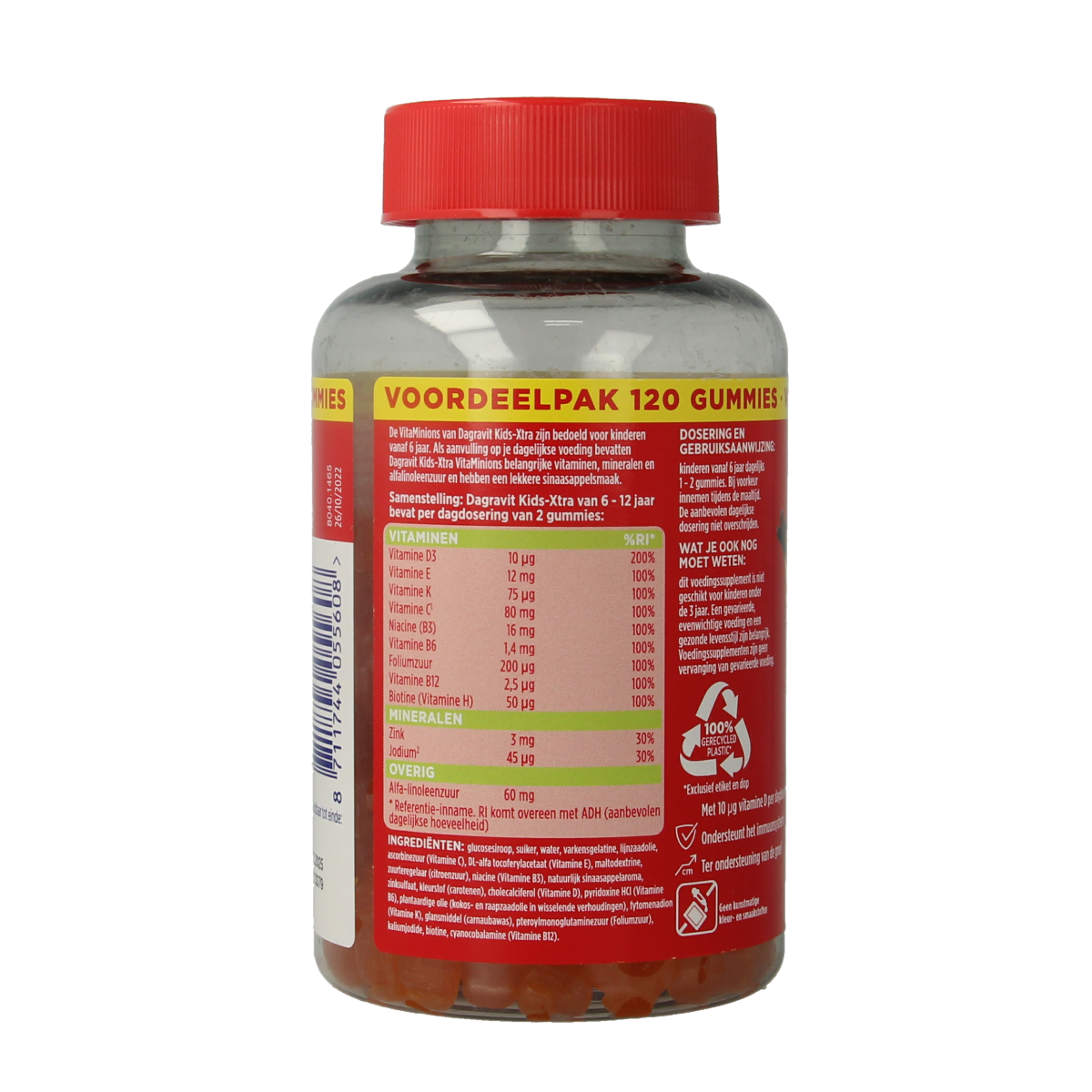 Dagravit Kids-xtra 6-12 jaar 120.00 Gummies