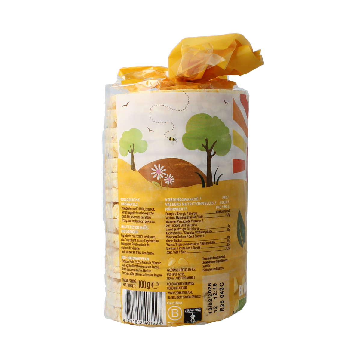 Zonnatura Maiswafels bio 100.00 Gram