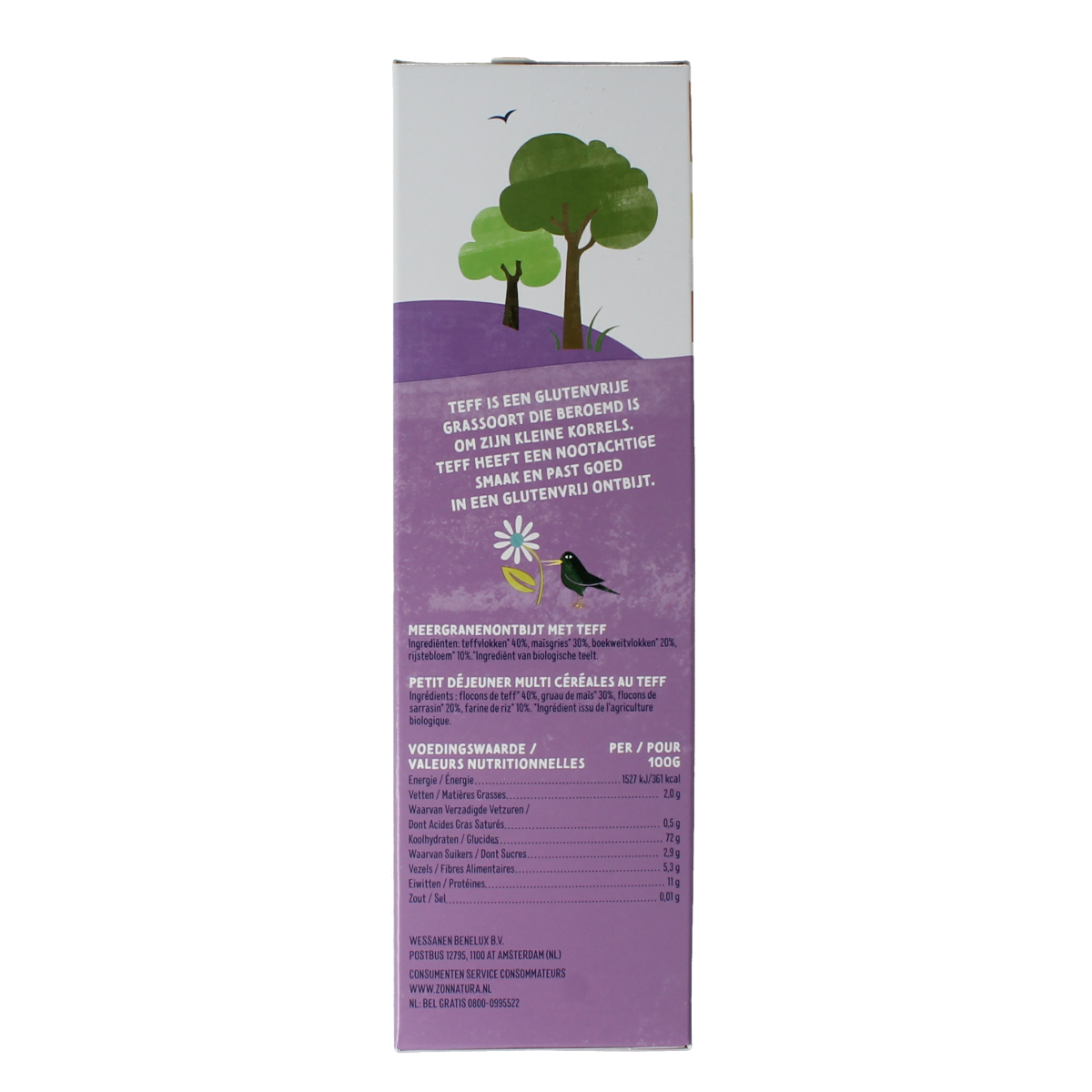 Zonnatura Teff meergranen bio 300.00 Gram