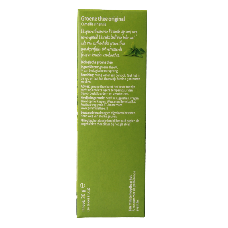 Piramide Groene thee eko original bio 20 Zakjes
