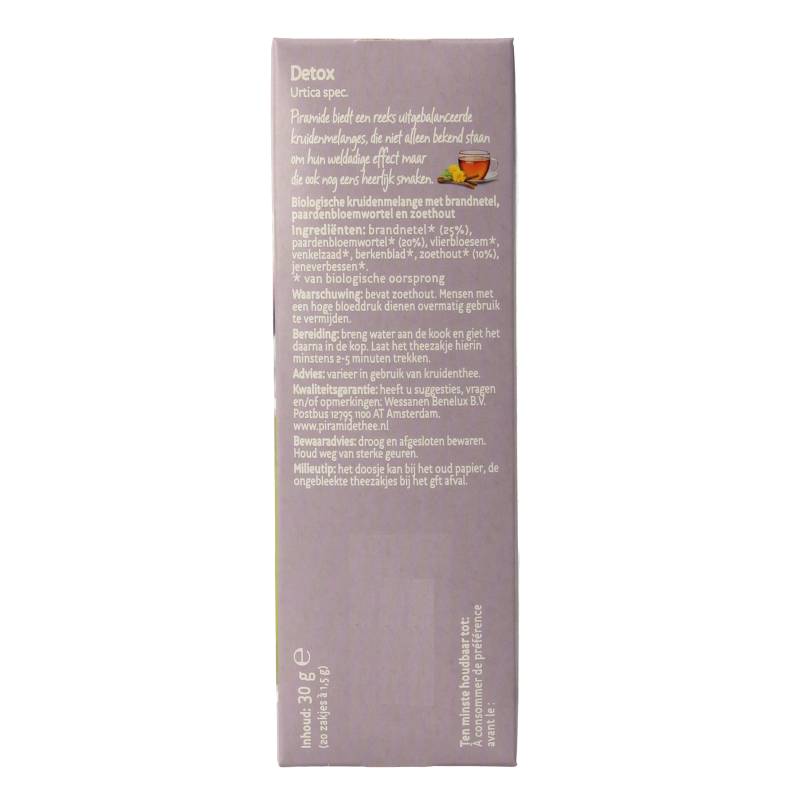 Piramide Detox thee eko bio 20 Zakjes