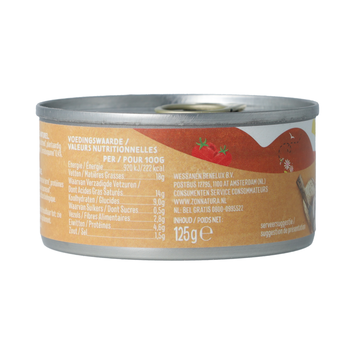 Zonnatura Vegetarische pate naturel bio 125.00 Gram