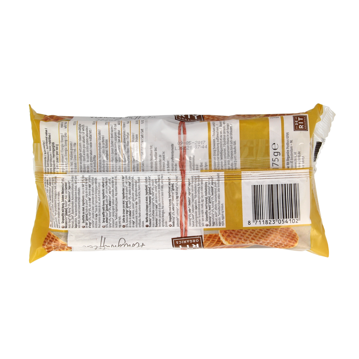 De Rit Honingwafels bio 175.00 Gram