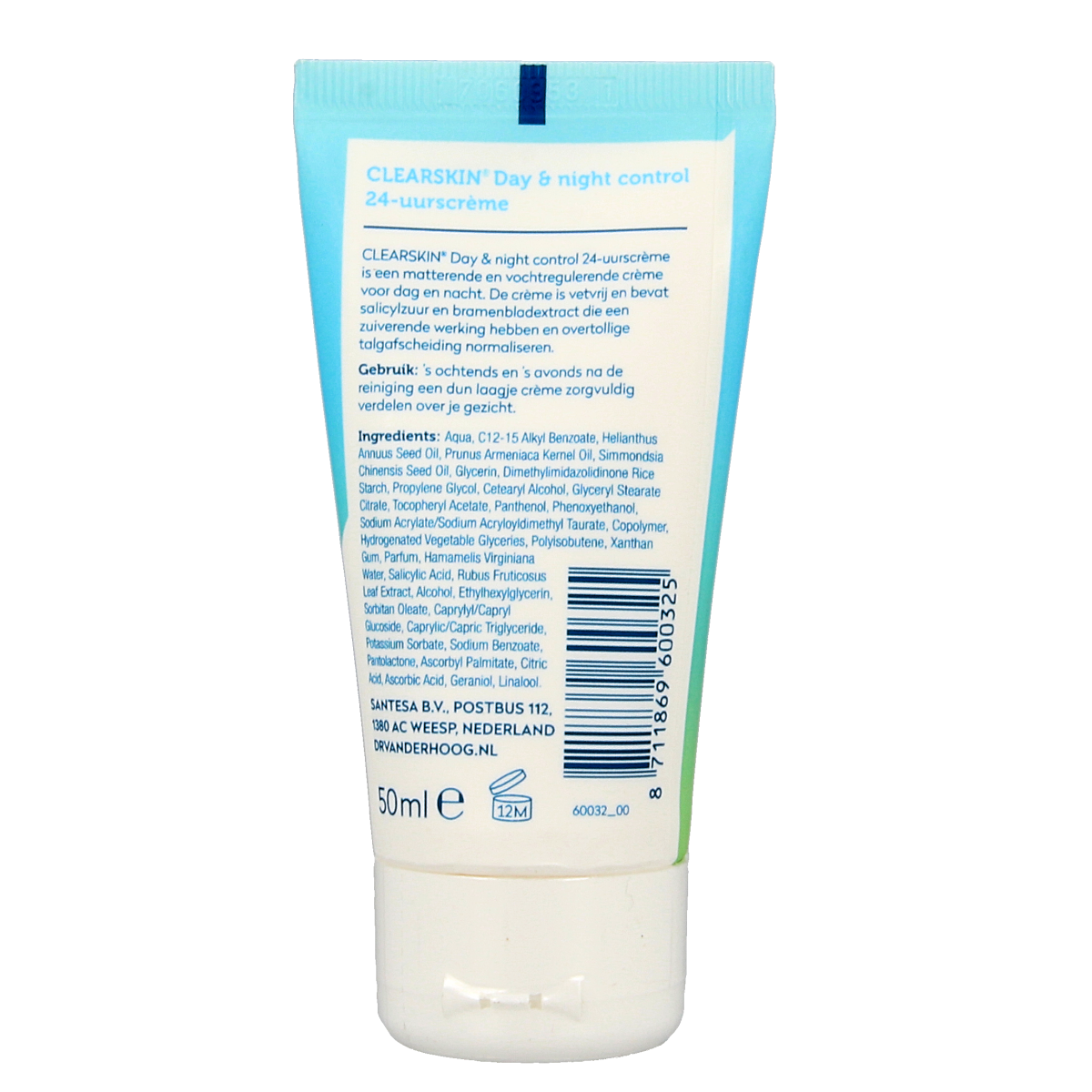 Dr. van der Hoog Clearskin day & night control 50.00 Milliliter