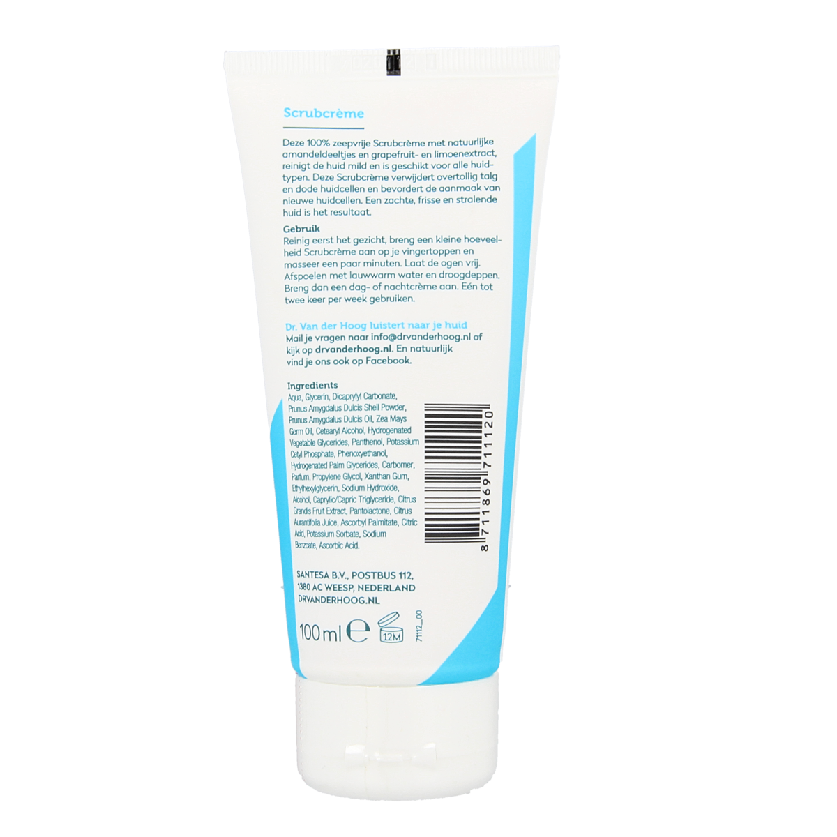 Dr. van der Hoog Scrubcreme tube 100.00 Milliliter