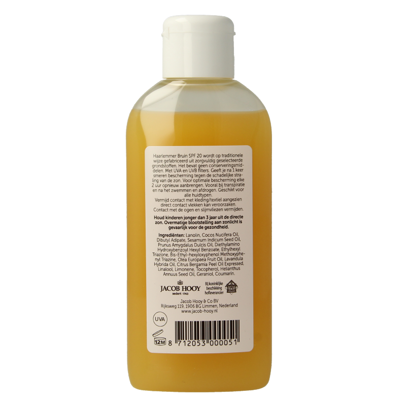 Jacob Hooy Haarlemmerbruin SPF20 150 Milliliter