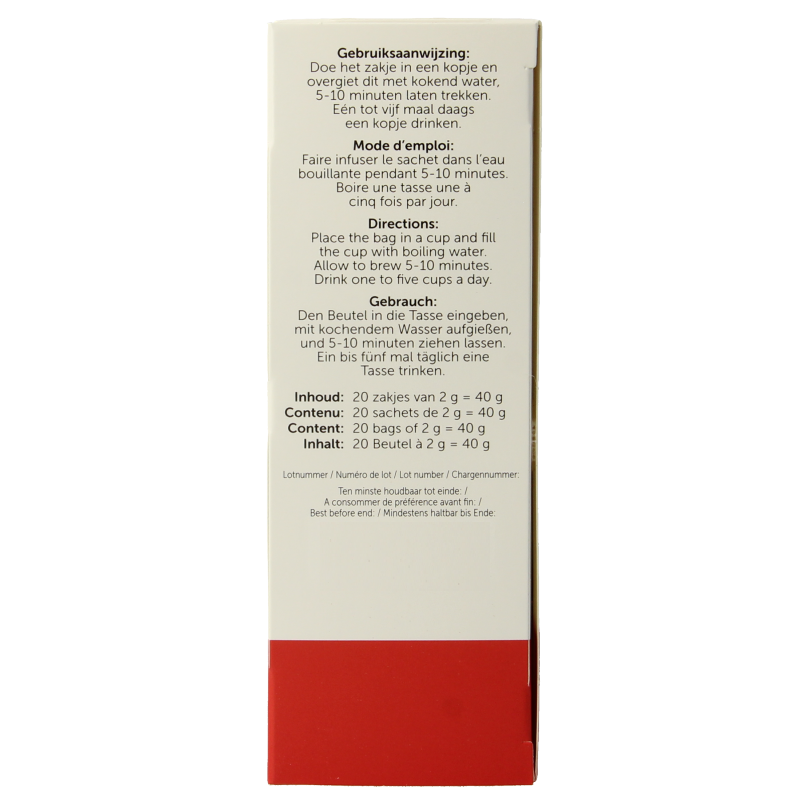 Jacob Hooy Rooibos thee 20.00 Zakjes