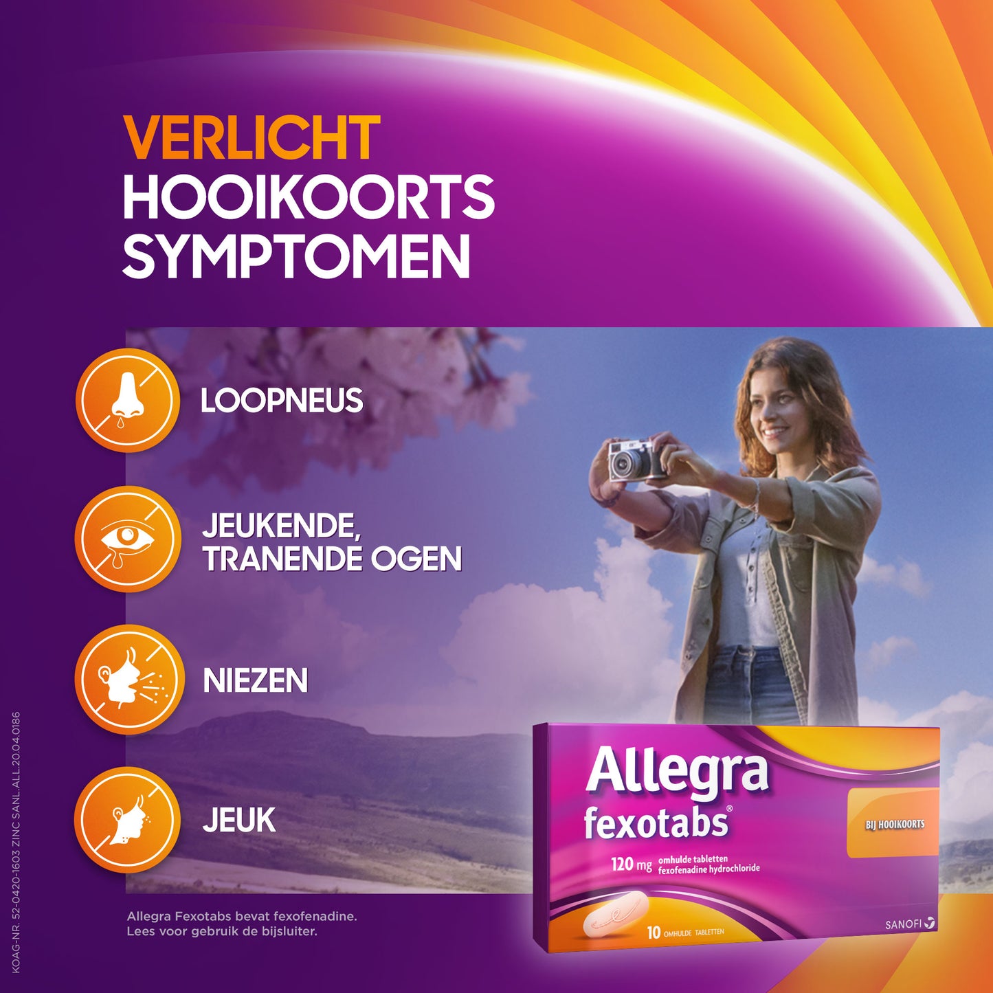 Allegra Fexotabs hooikoortstabletten 20 Tabletten