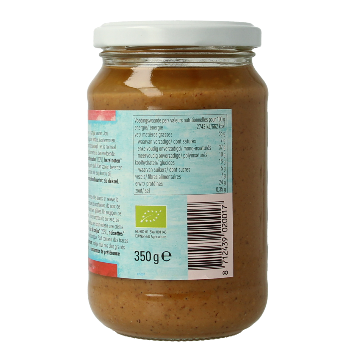 Jori 4 Noten pasta met zout bio 350.00 Gram