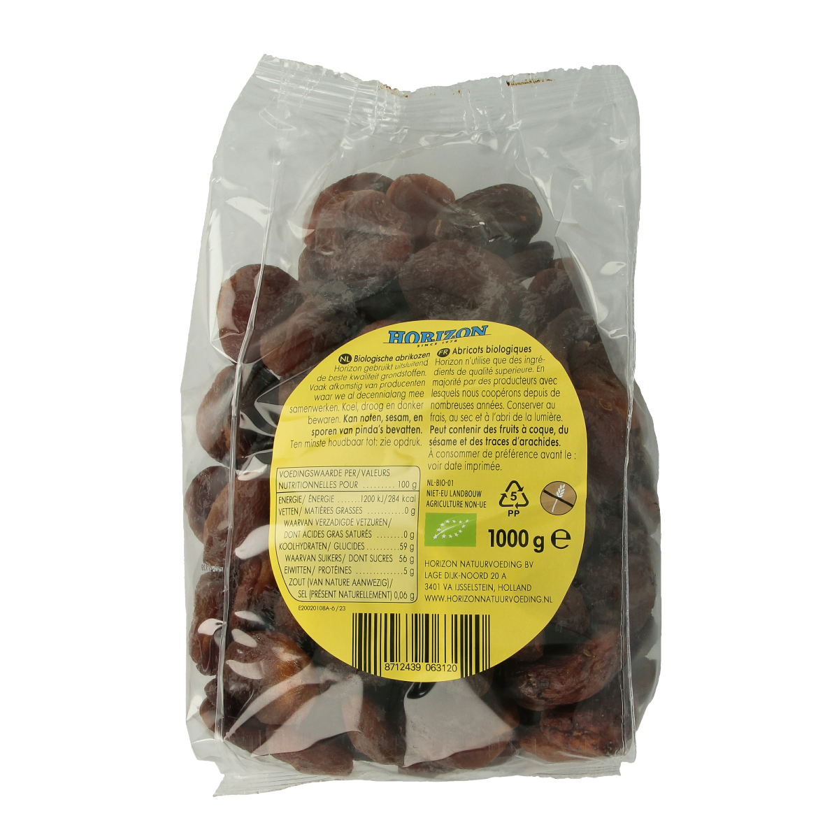 Horizon Abrikozen eko bio 1.00 Kilogram