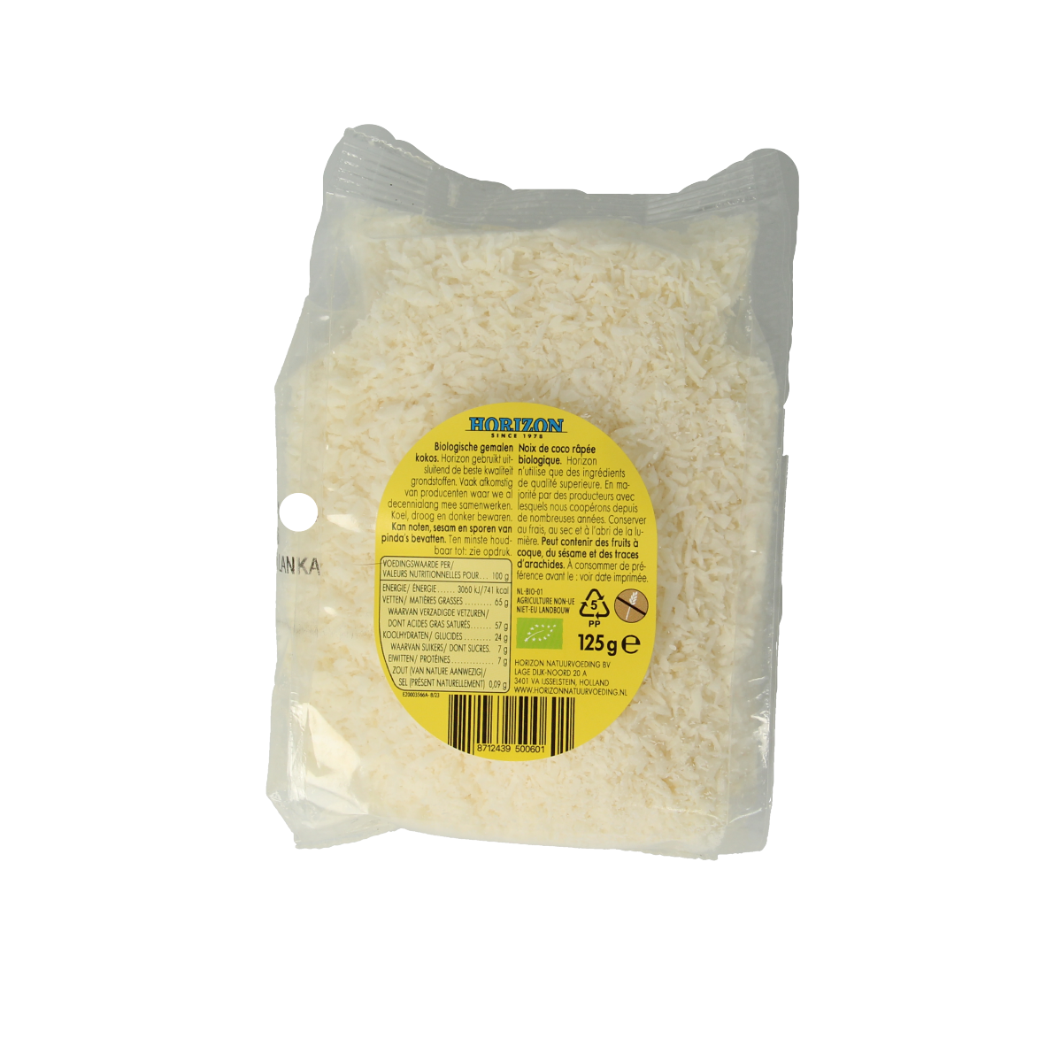 Horizon Gemalen kokos bio 125.00 Gram