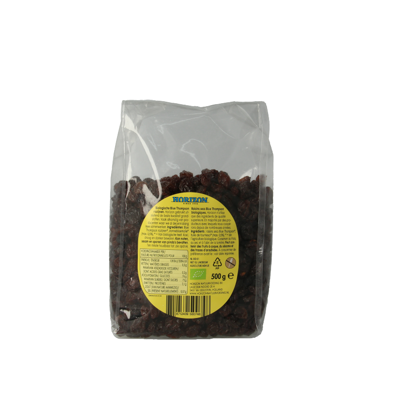 Horizon Rozijnen blue thompson bio 500.00 Gram