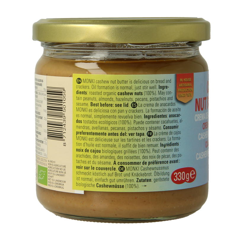 Monki Cashewpasta bio 330 Gram