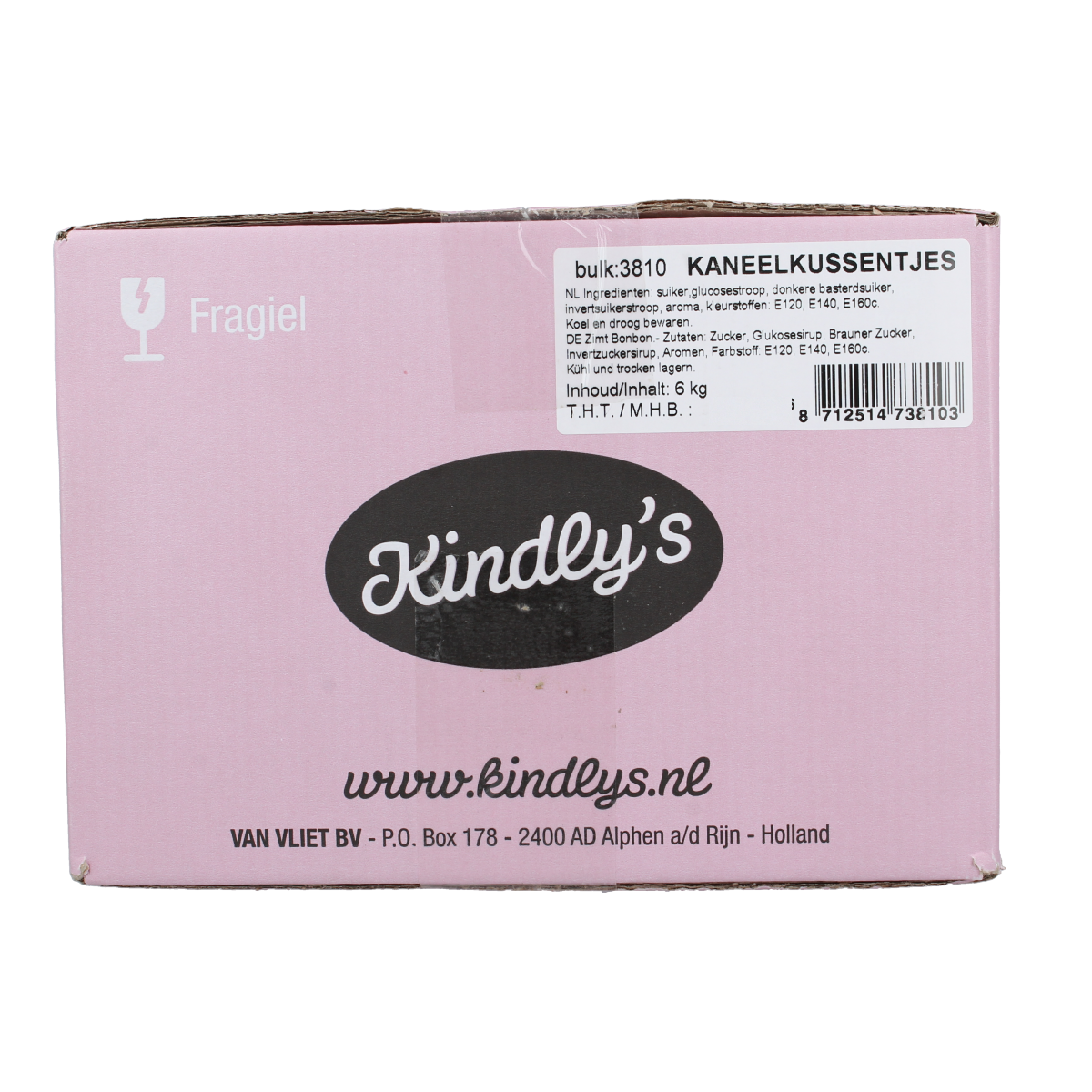 Kindly's Kaneelkussentjes 6.00 Kilogram