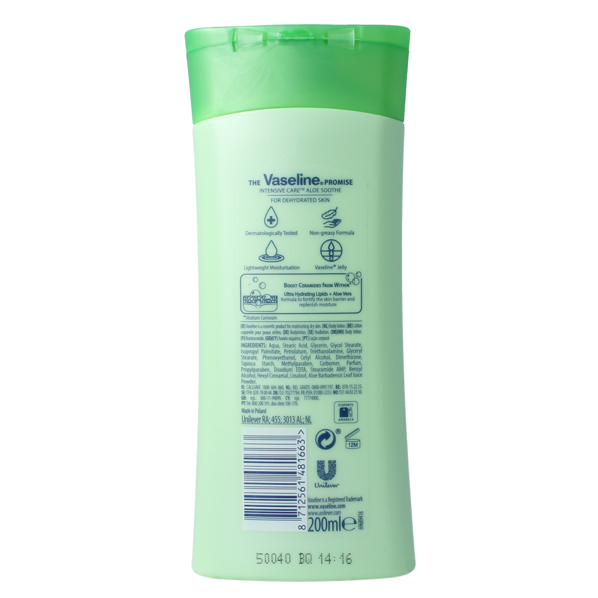 Vaseline Bodylotion aloe fresh 200.00 Milliliter