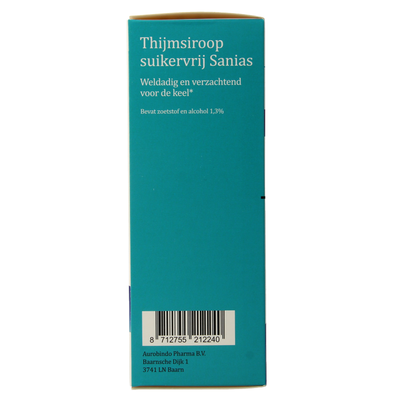 Sanias Thijmsiroop suikervrij 150.00 Milliliter