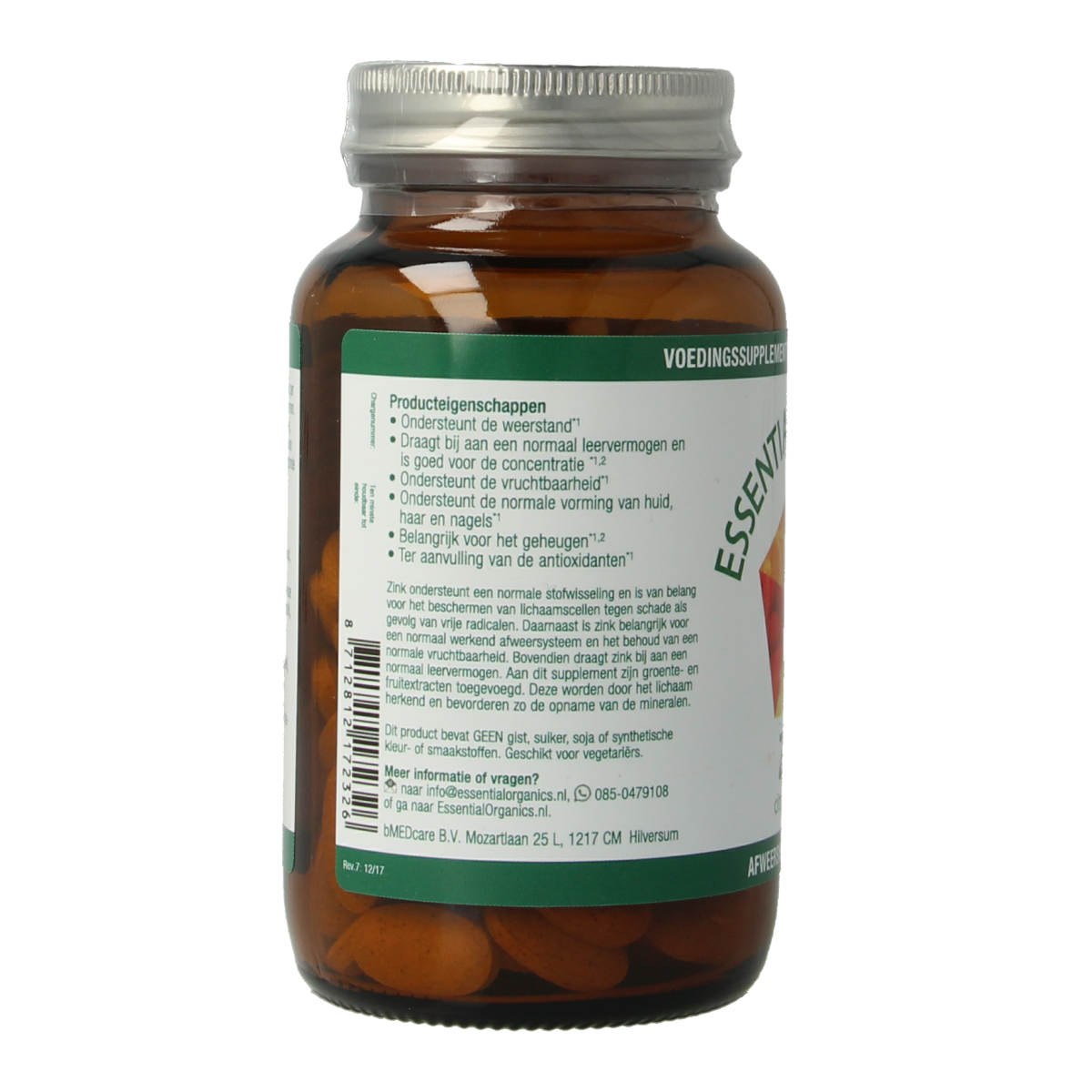 Essential Organ Zink 25mg 90.00 Tabletten