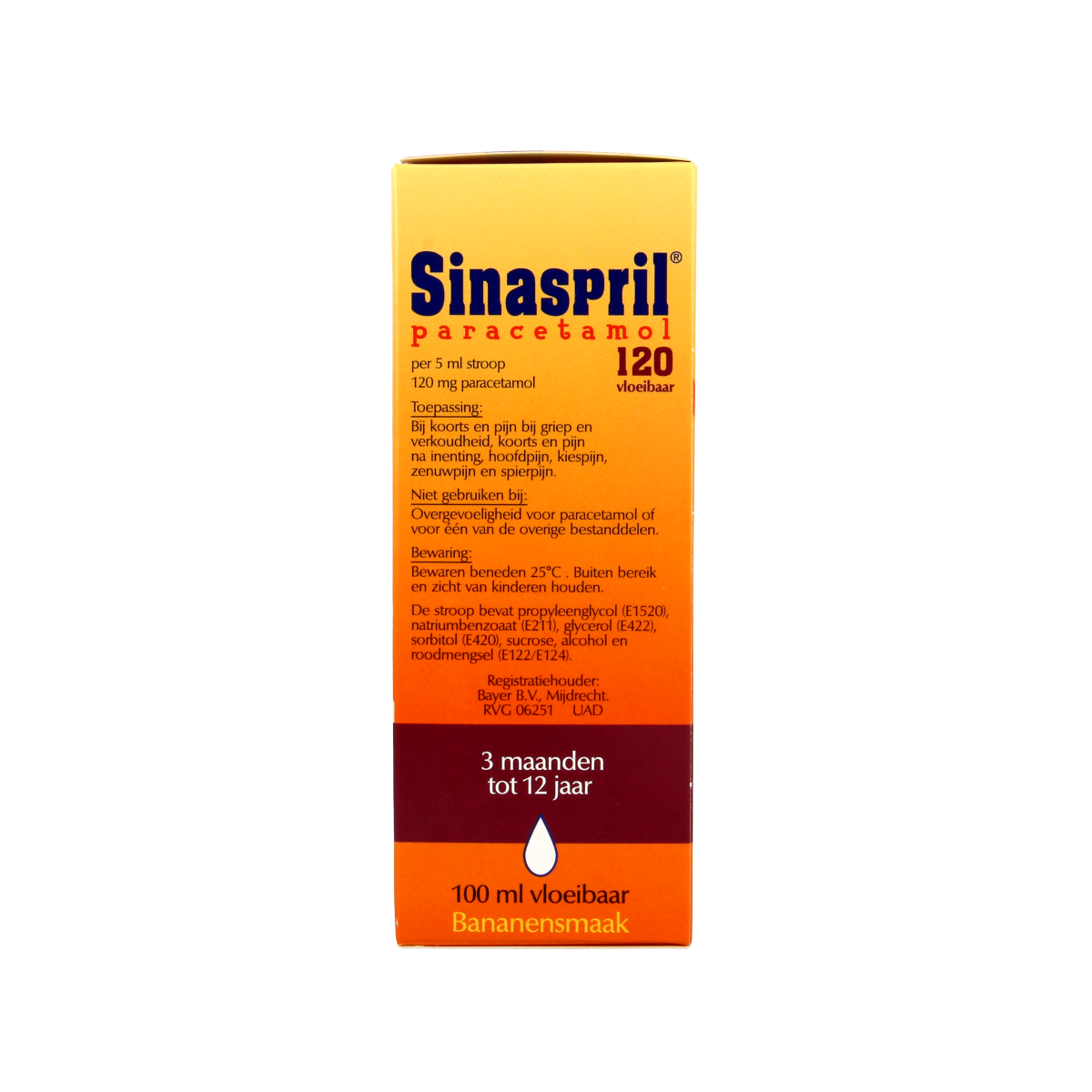 Sinaspril Paracetamol vloeibaar 120mg 100.00 Milliliter