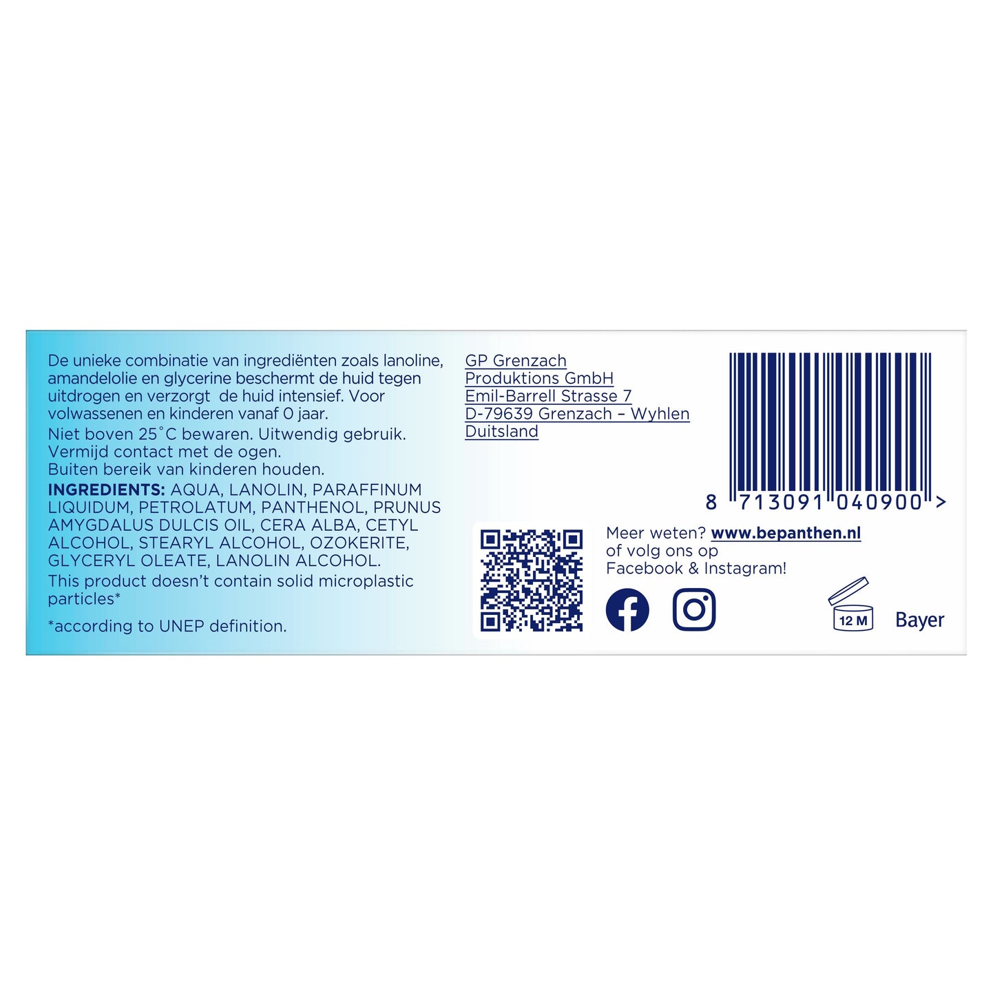 Bepanthen Zalf beschermende 50 Gram