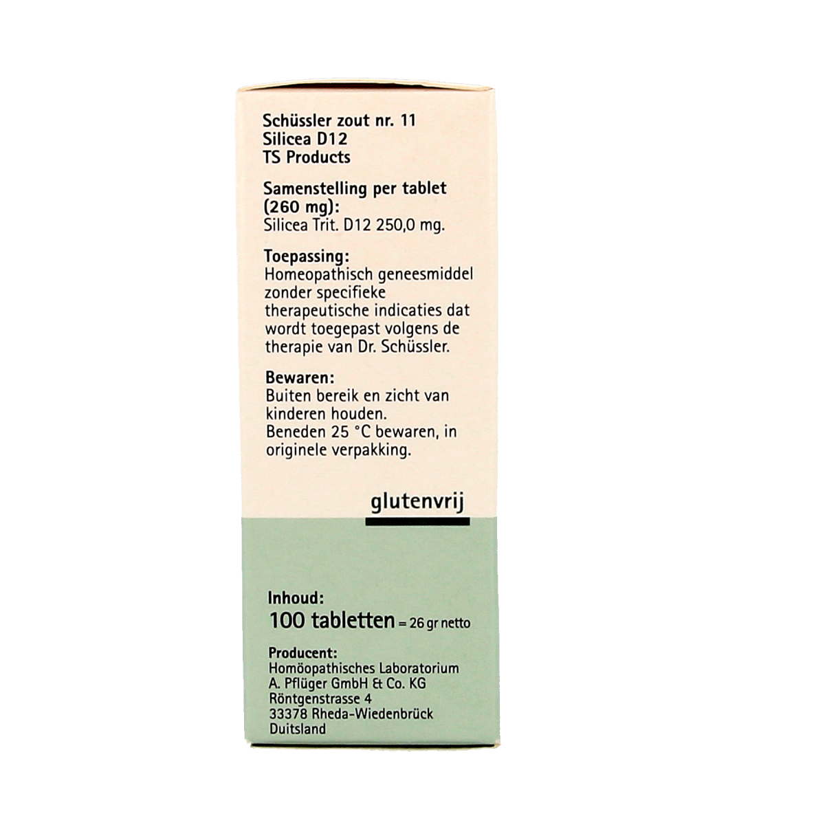 Pflüger Silicea 11 D12 Schussler 100.00 Tabletten