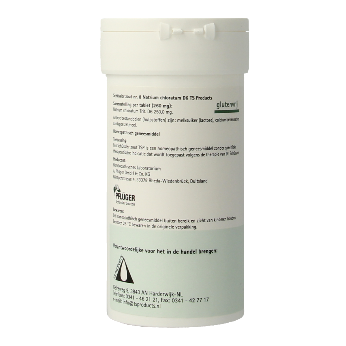 Pfluger Natrium chloratum 8 D6 Schussler 400.00 Tabletten