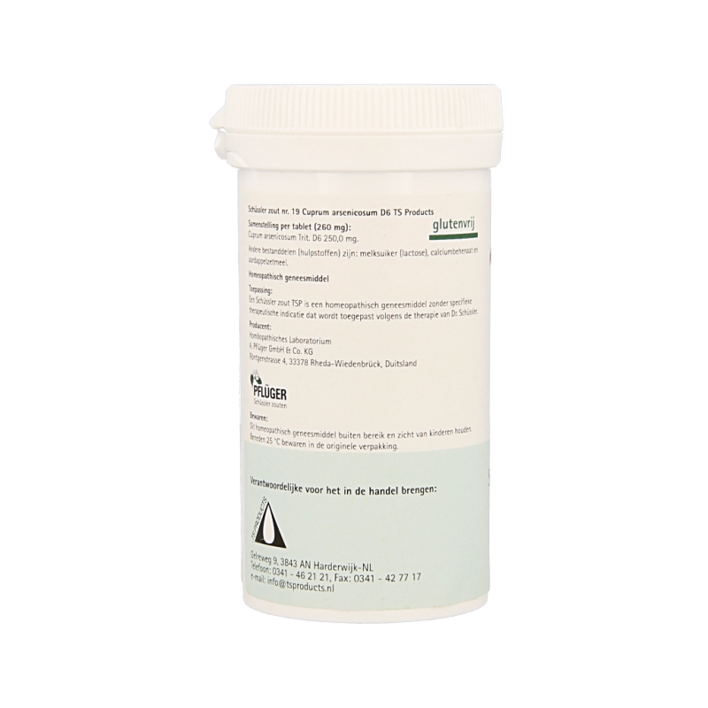 Pflüger Cuprum arsenicosum 19 D6 Schussler 400.00 Tabletten