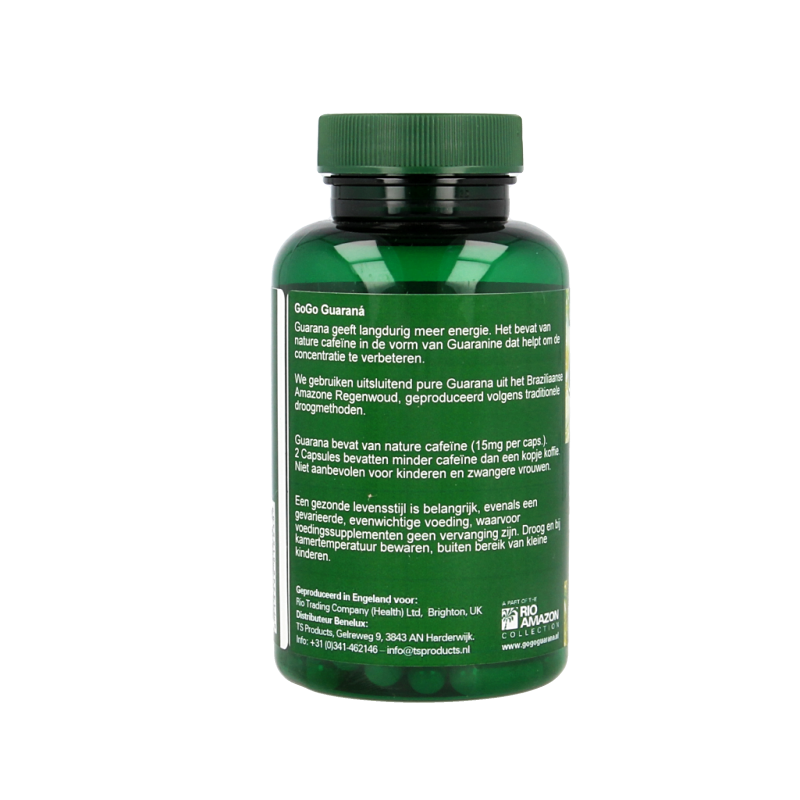RIO Gogo guarana 500mg 120 Vegetarische capsules