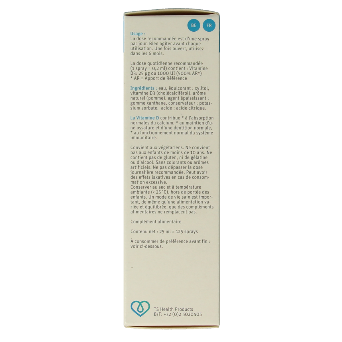 TS Choice Vitaminespray vitamine D 1000 25.00 Milliliter