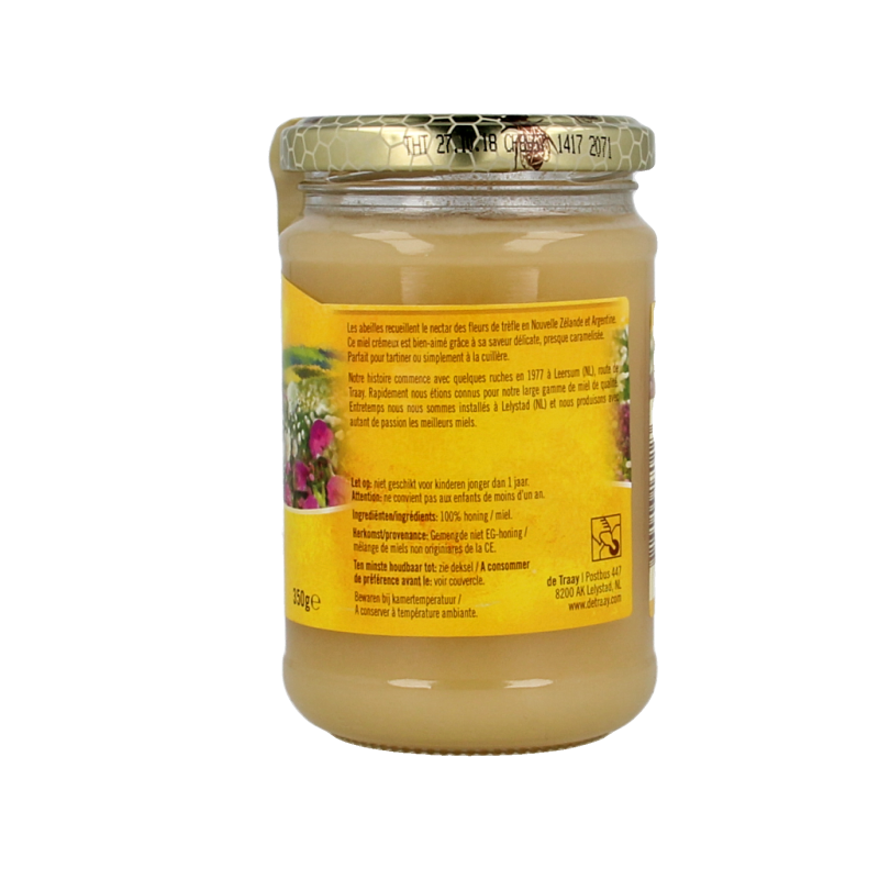 Traay Klaverhoning creme 350 Gram