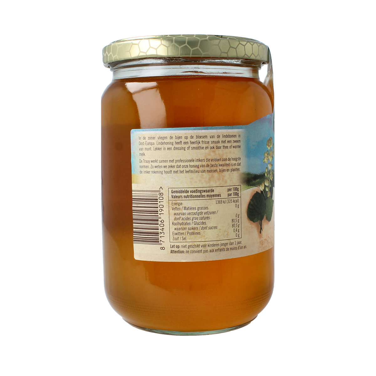 de Traay Linde honing 900.00 Gram