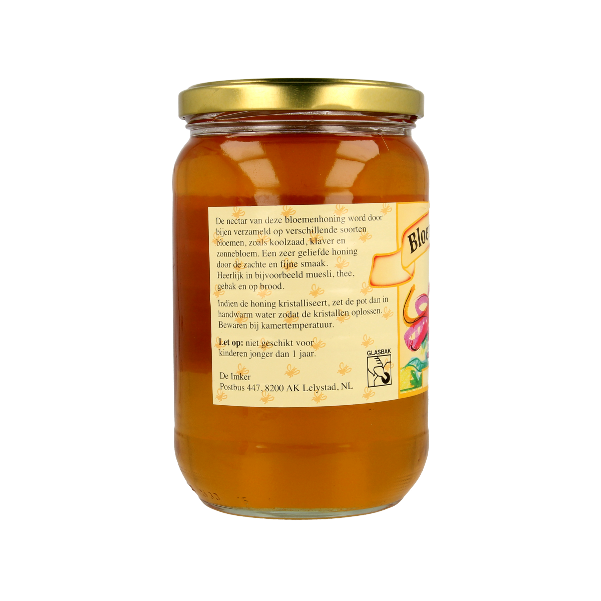 De Imker Bloemenhoning vloeibaar 900.00 Gram