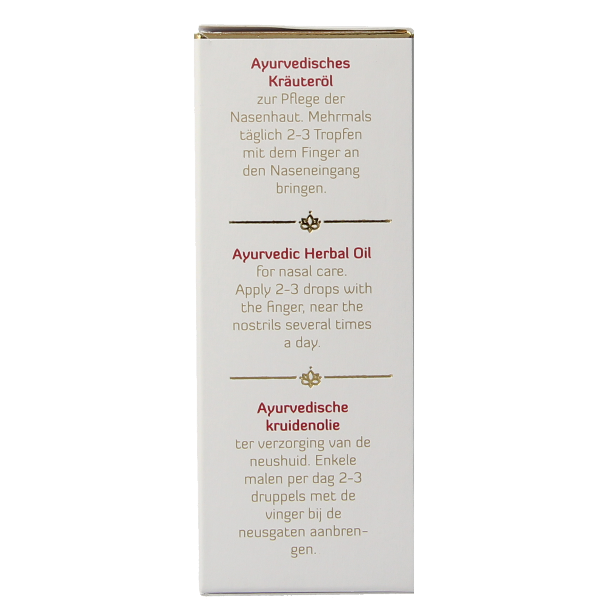 Maharishi Ayurv Neusolie nasya olie 50.00 Milliliter