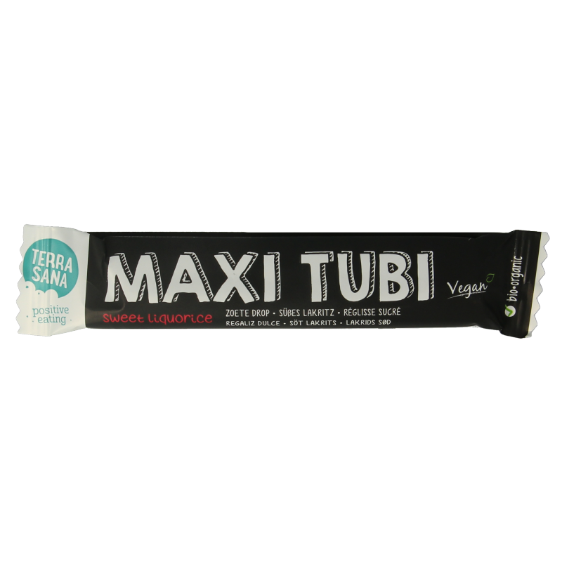 TerraSana Tubi maxi zoete drop bio 28 Gram