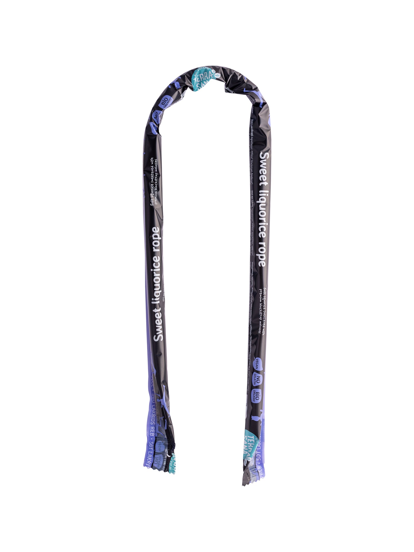 TerraSana Zoete dropslangen bio 56.00 Gram