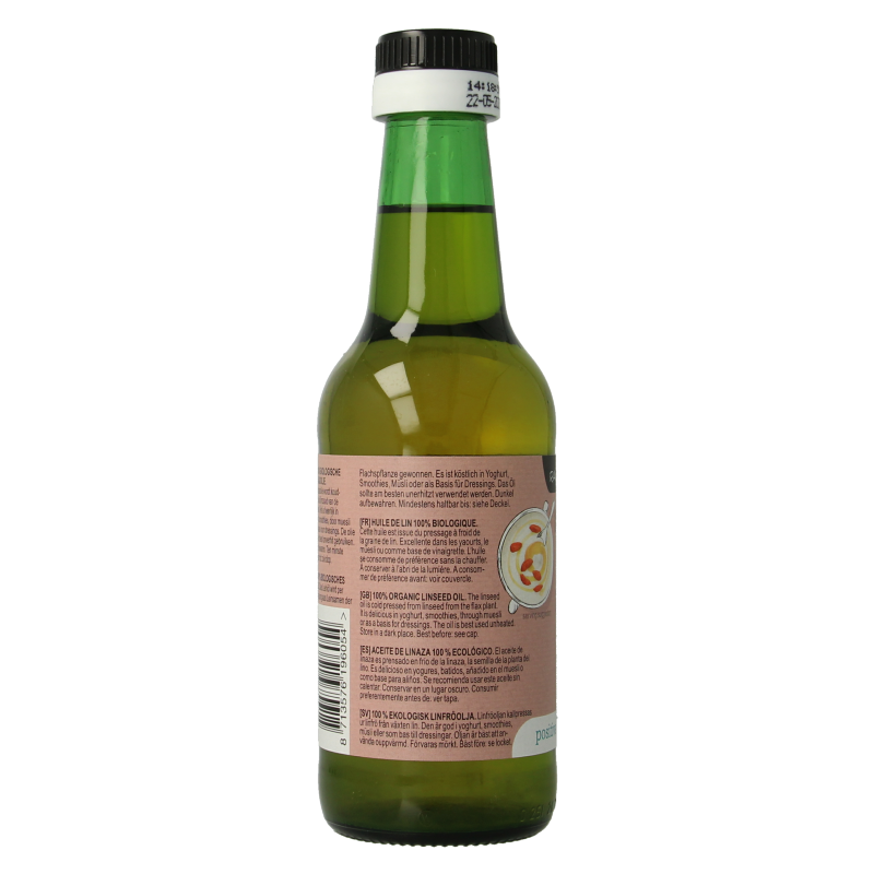 TerraSana Lijnzaadolie koudgeperst bio 250 Milliliter