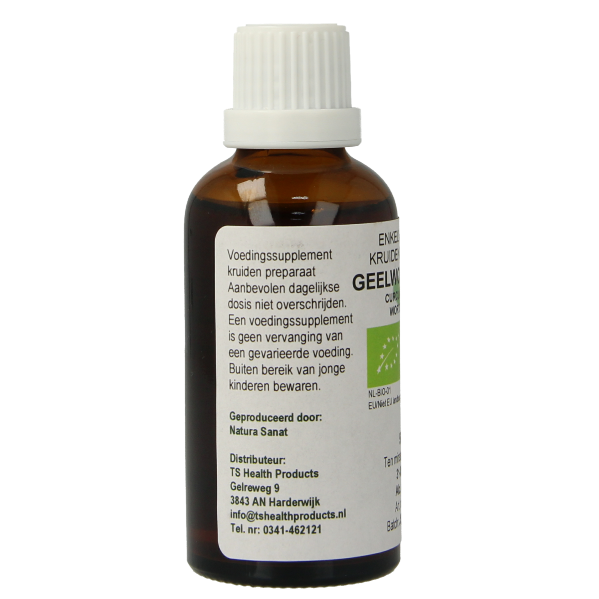 Cruydhof Curcuma longa/geelwortel tinctuur bio 50.00 Milliliter