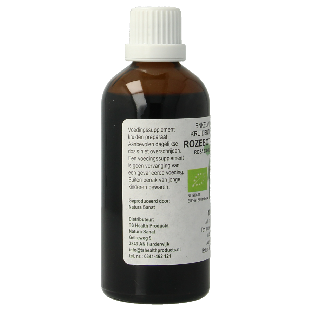 Cruydhof Rosa canina / rozebottel tinctuur bio 100.00 Milliliter