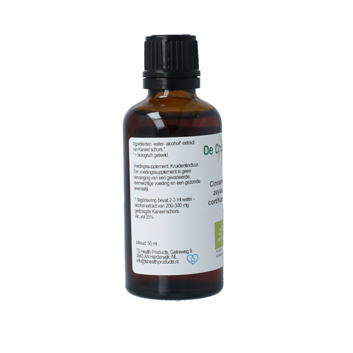 Cruydhof Cinnamomum zeyl cort / kaneel tinctuur bio 50.00 Milliliter