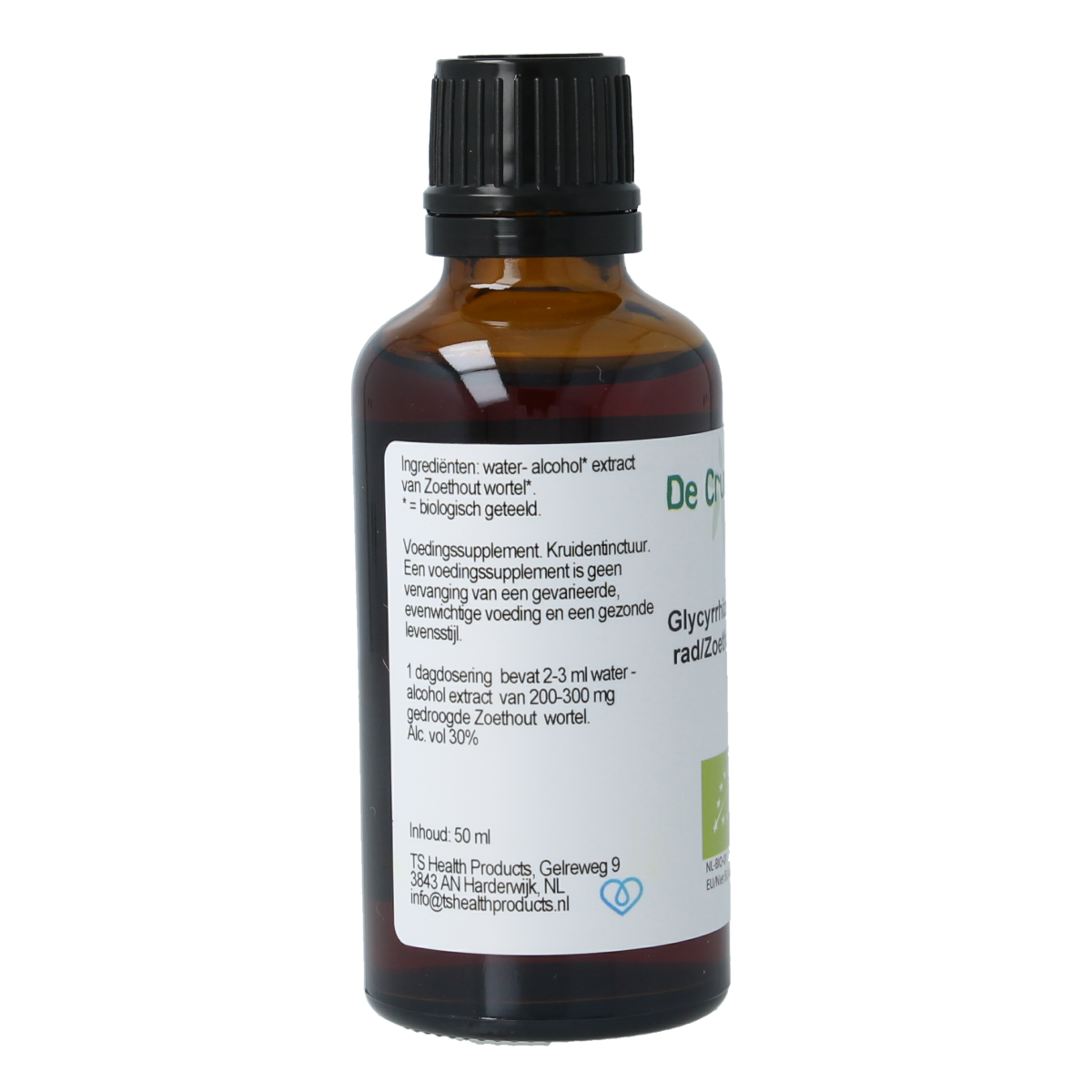 Cruydhof Glycyrrhiza glabra radix / zoethout tinctuur bio 50.00 Milliliter