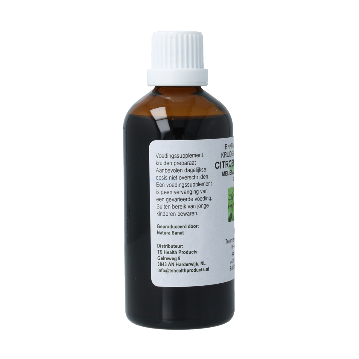 De Cruydhof Melissa officinalis herb / citroenmelisse tinctuur 100.00 Milliliter