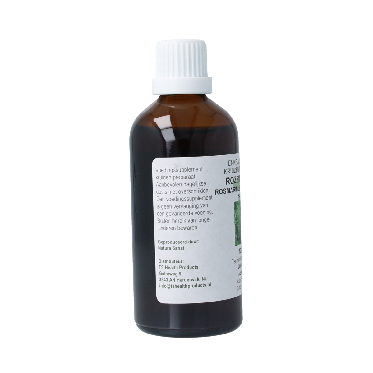Cruydhof Rosmarinus off fol / rozemarijn tinctuur 100.00 Milliliter