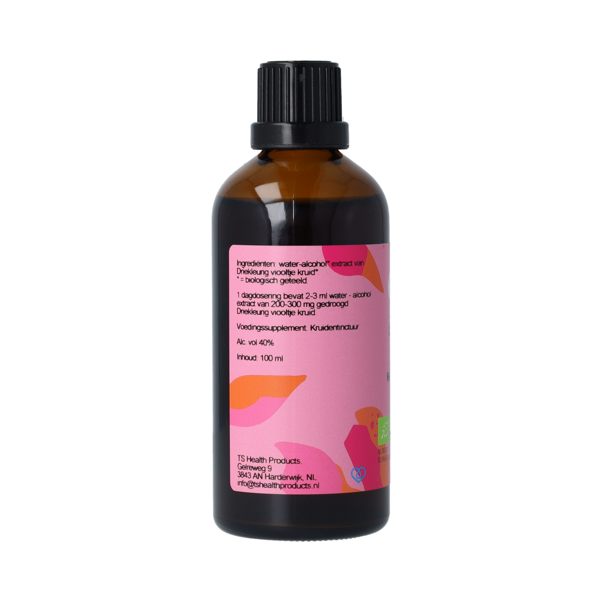 De Cruydhof Viola tricolor herb / driekl viooltje tinctuur bio 100.00 Milliliter