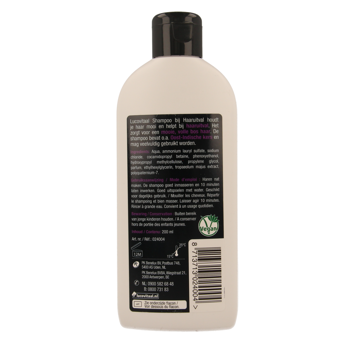 Lucovitaal Shampoo haaruitval 200.00 Milliliter