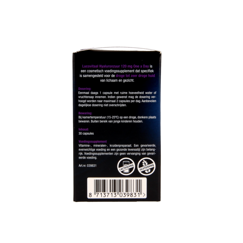 Lucovitaal Hyaluronzuur droge huid 30 Capsules