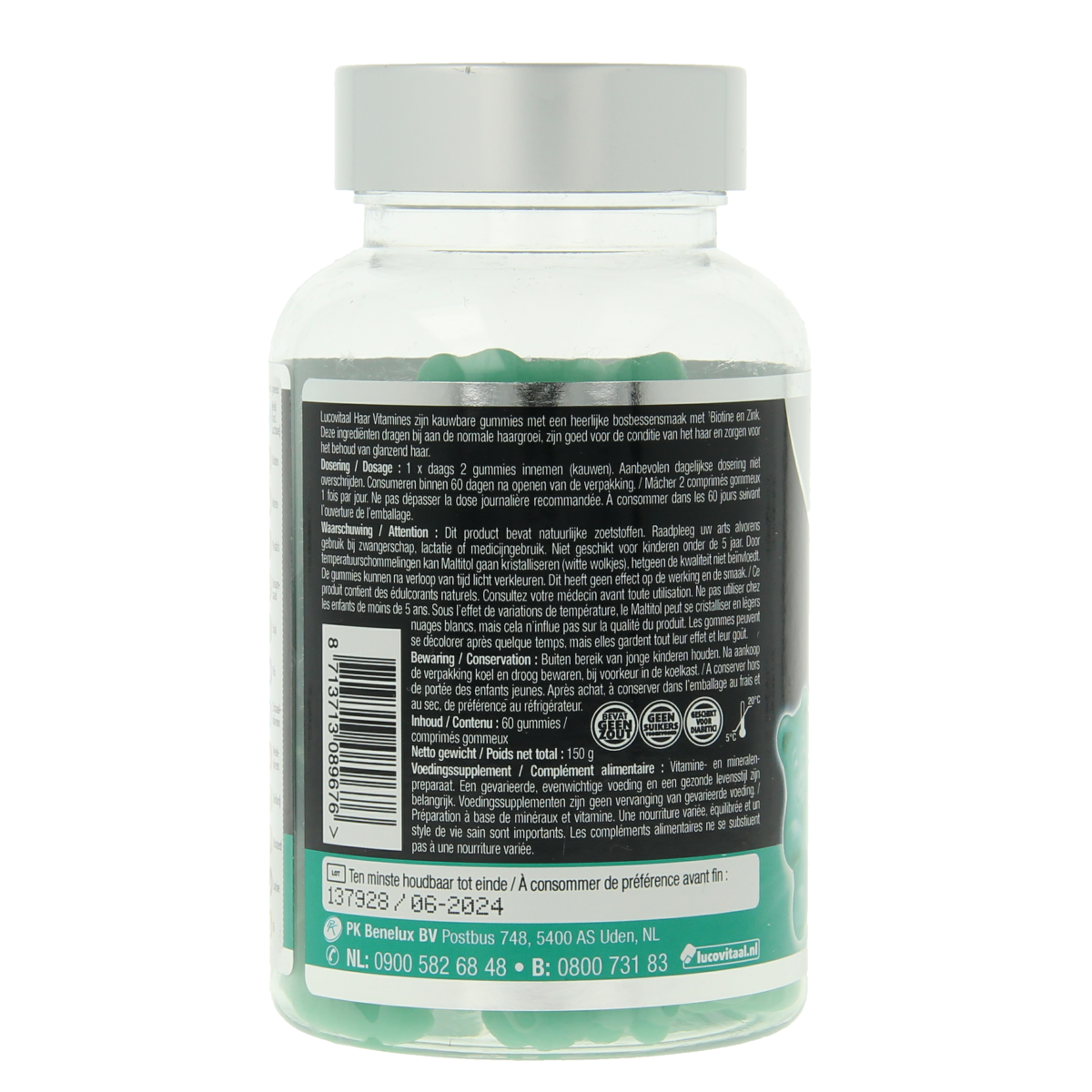 Lucovitaal Haar vitamine 60.00 Gummies