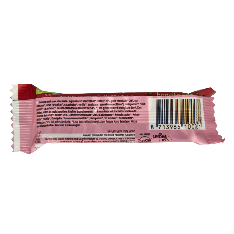 Bonvita Bonbarr choco cocos bar puur bio 40.00 Gram