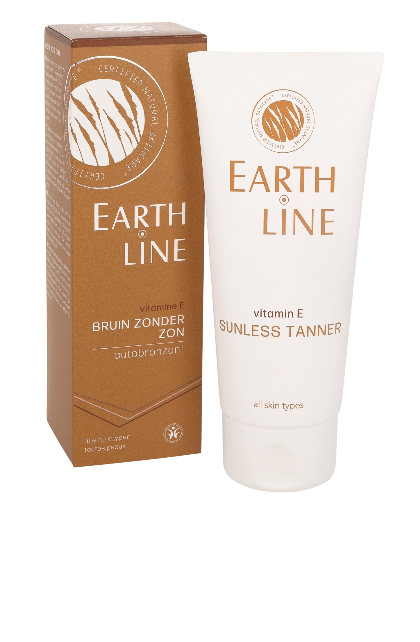 Earth Line Vitamine E bruin zonder zon 100.00 Milliliter